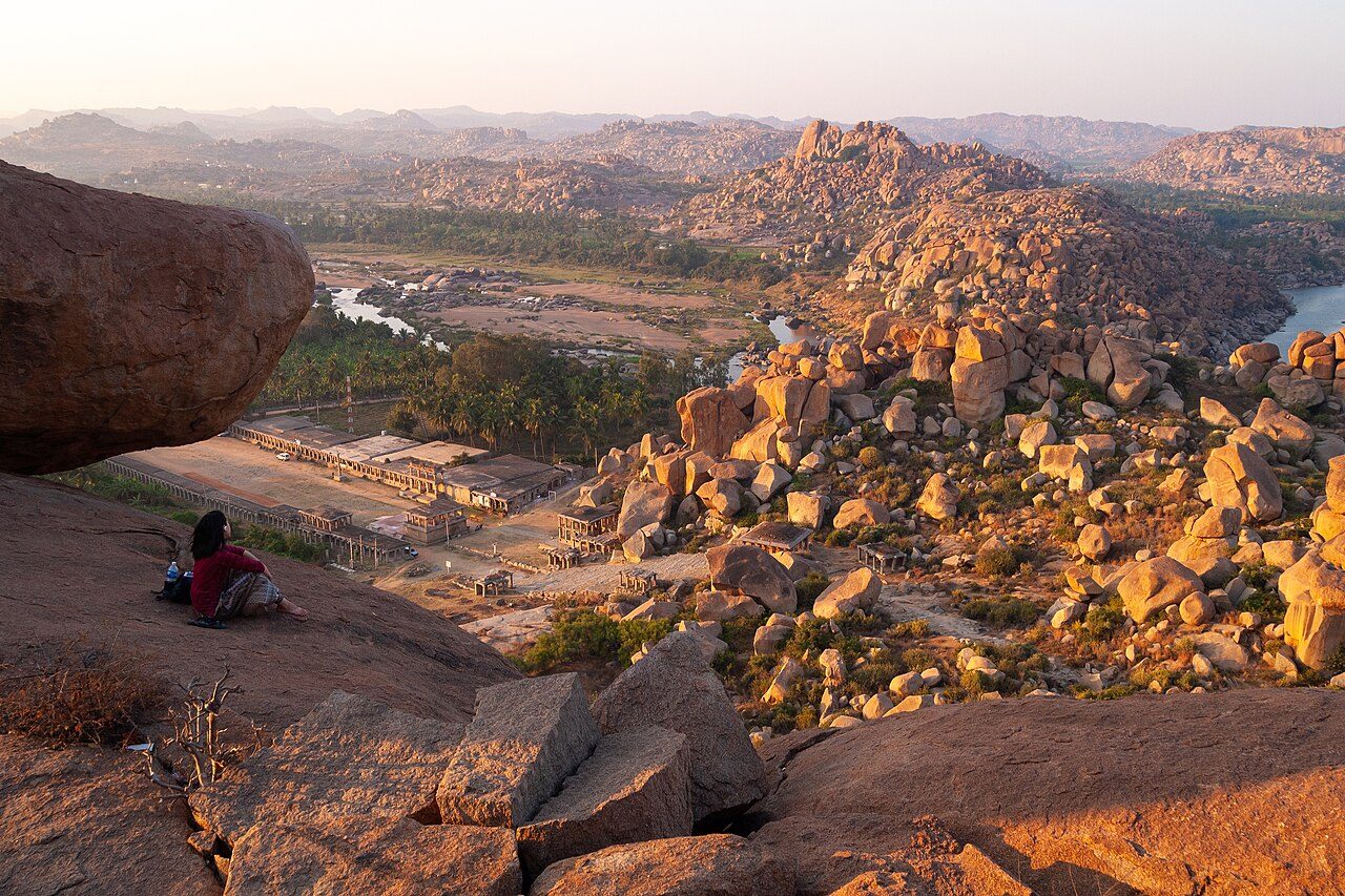 Granite boulders on Matanga Hill, Hampi