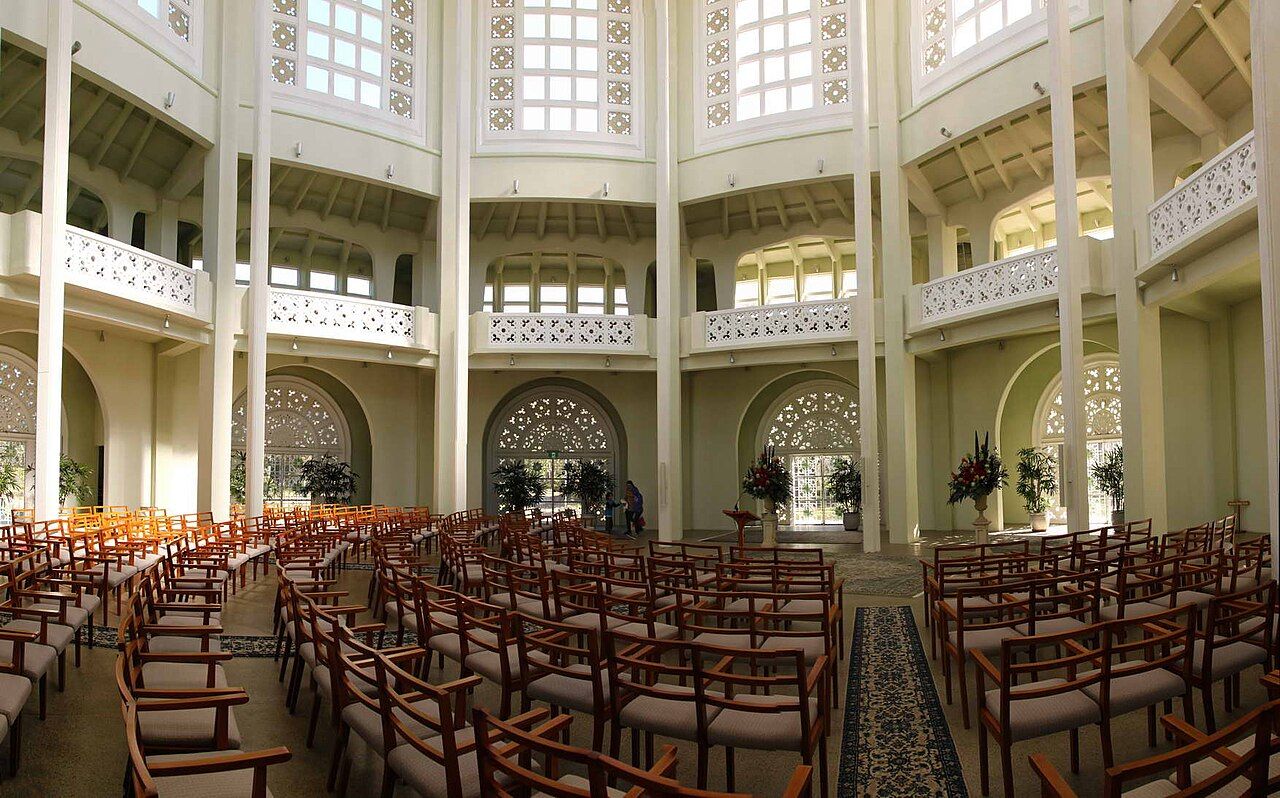 Inside the Bahá'í House of Worship, Sydney