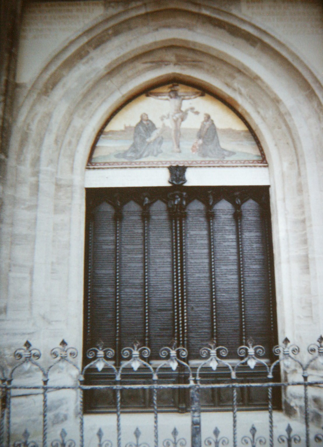 The door of the Castle Church at Wittenberg.