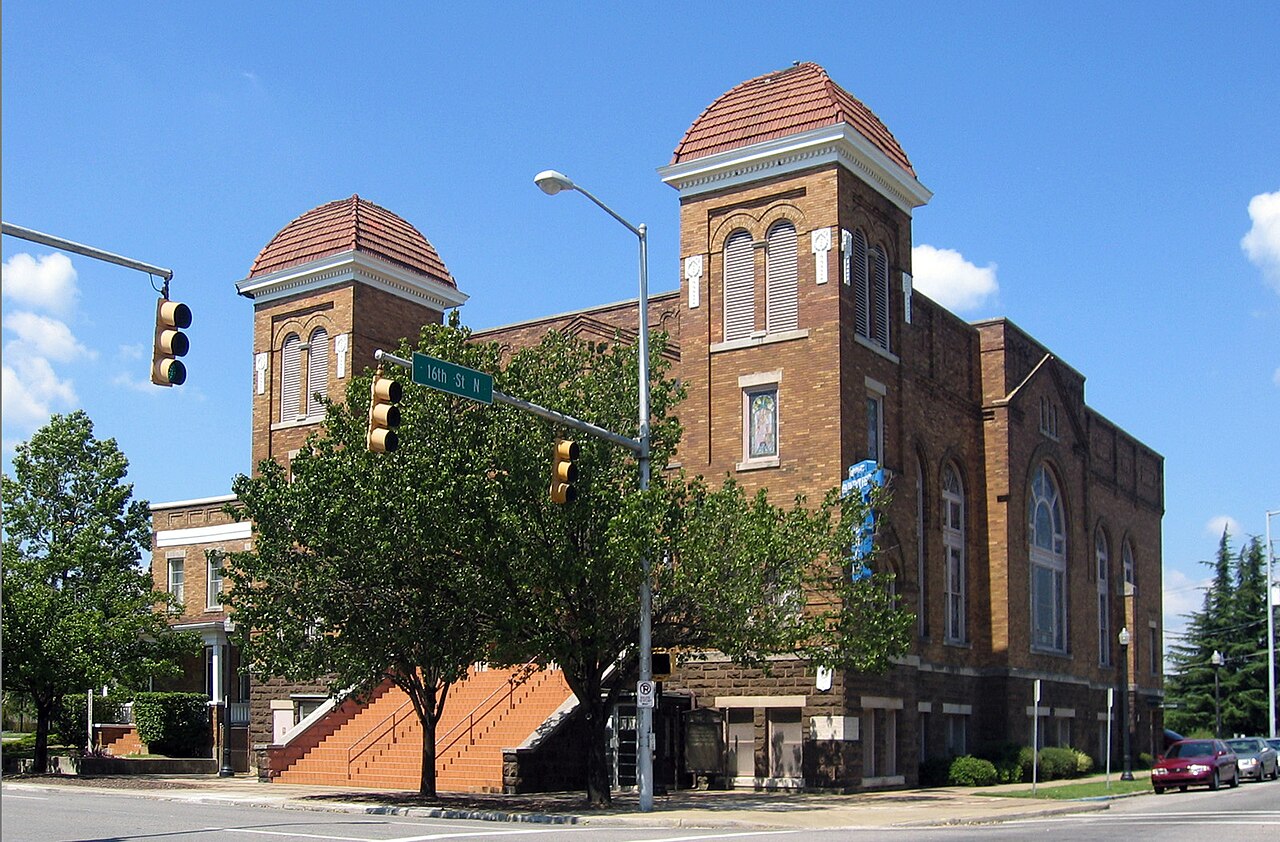 The Sixteenth Street Baptist Church in Birmingham, Alabama.