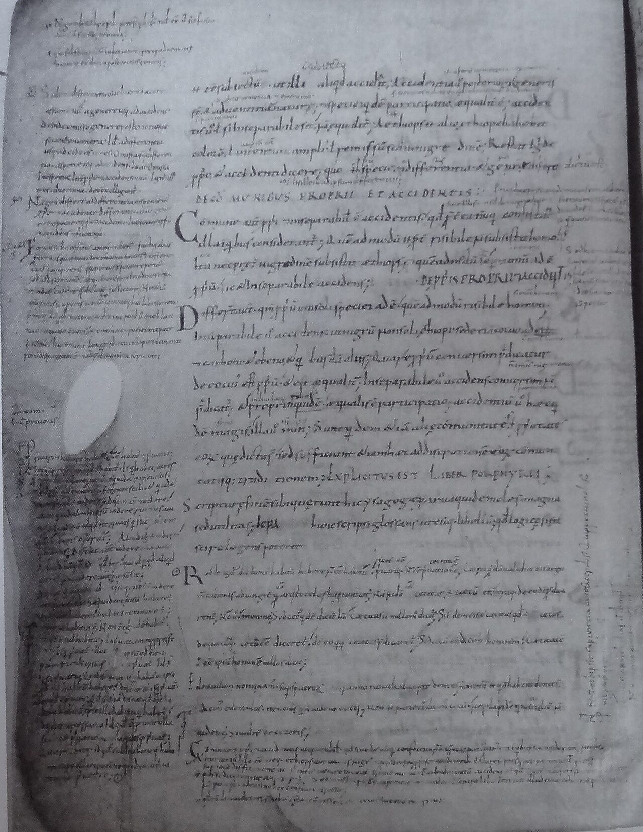 A manuscript page from Israel the Grammarian's commonplace book.