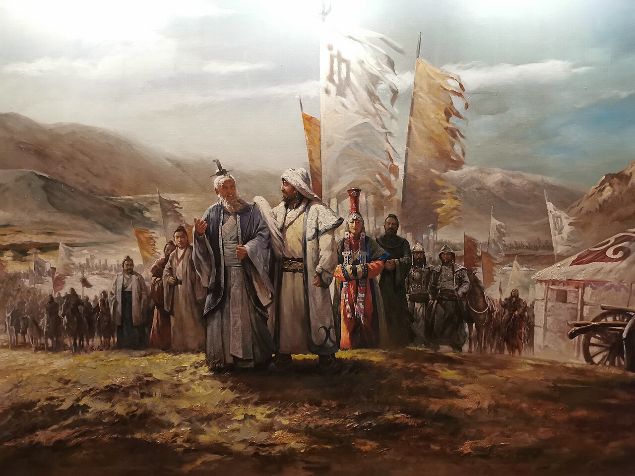 Illustration for Qiu Chuji meets Genghis Khan