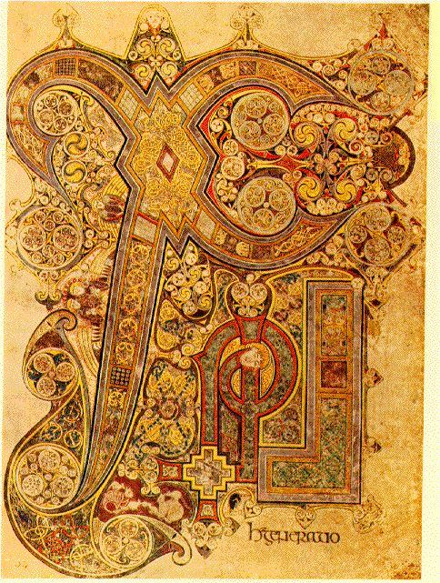 The Chi Rho page of the Book of Kells