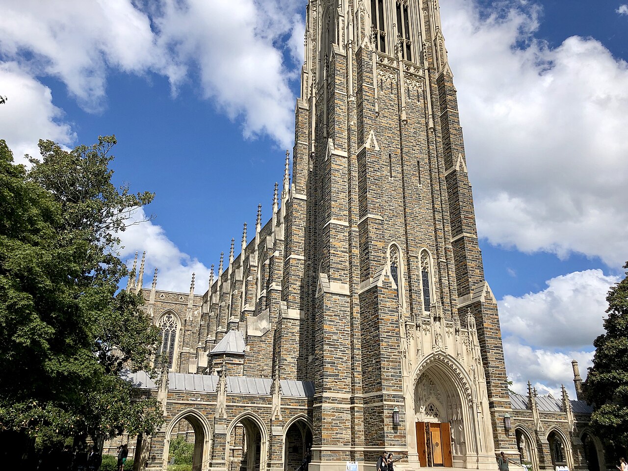 Duke Chapel on the West Campus of Duke University in Durham, North Carolina.