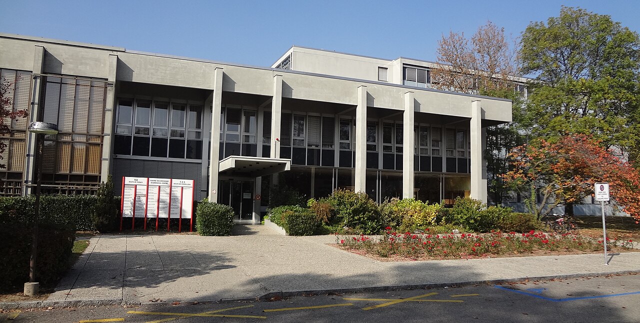 The Ecumenical Centre in Geneva, headquarters of the World Council of Churches.