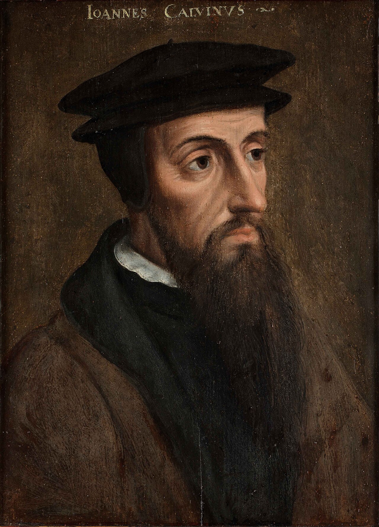 Sixteenth-century portrait of John Calvin, the Geneva reformer.