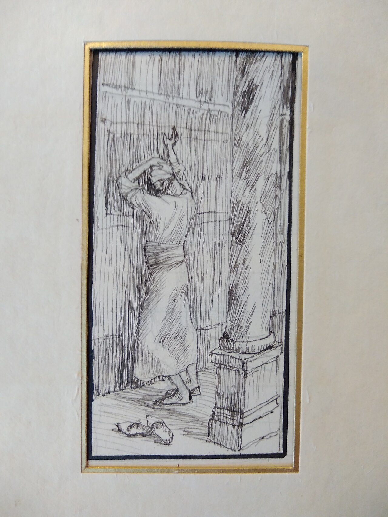 James Tissot, the publican praying in the Temple