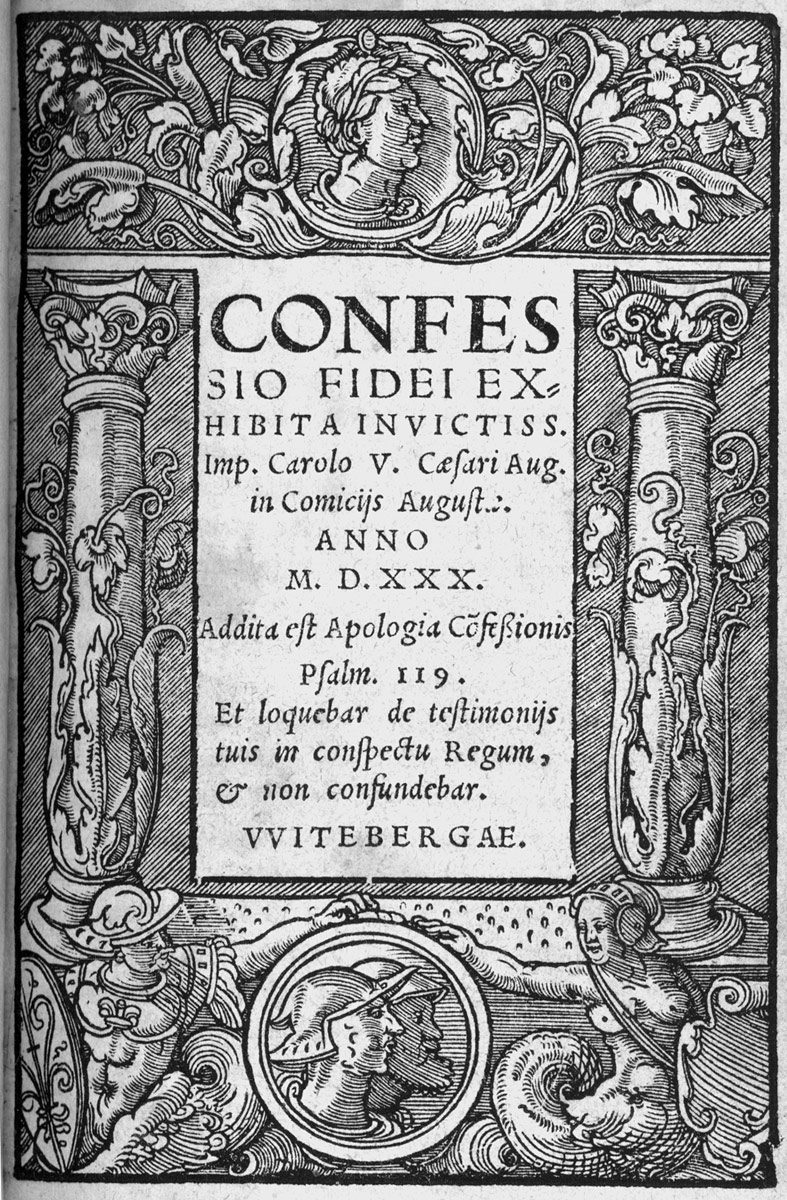 Title page of the 1531 Wittenberg edition of the Augsburg Confession
