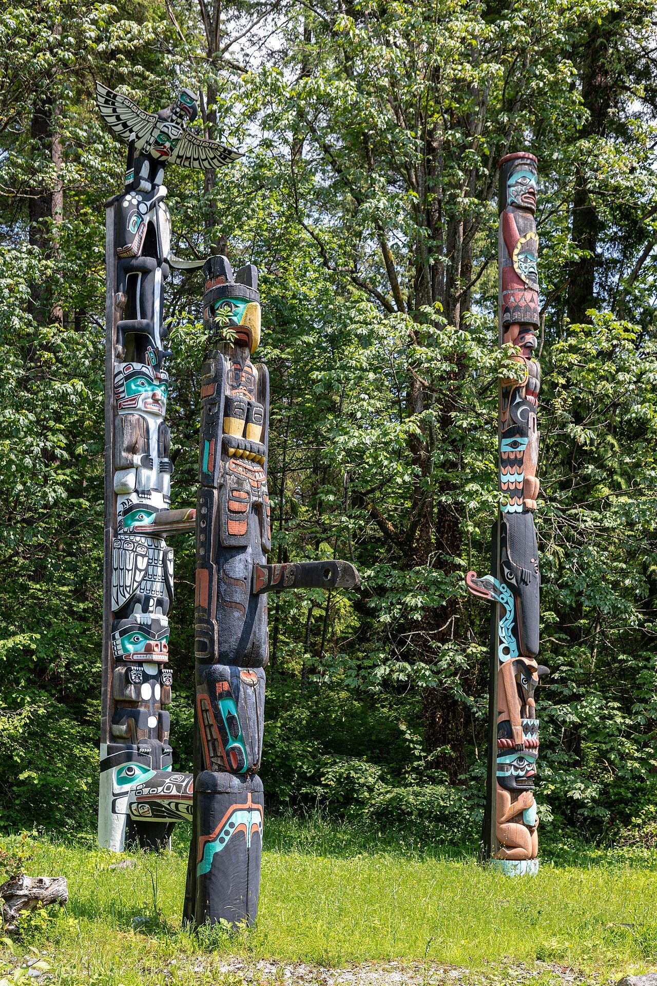 Totem poles in Stanley Park, Vancouver