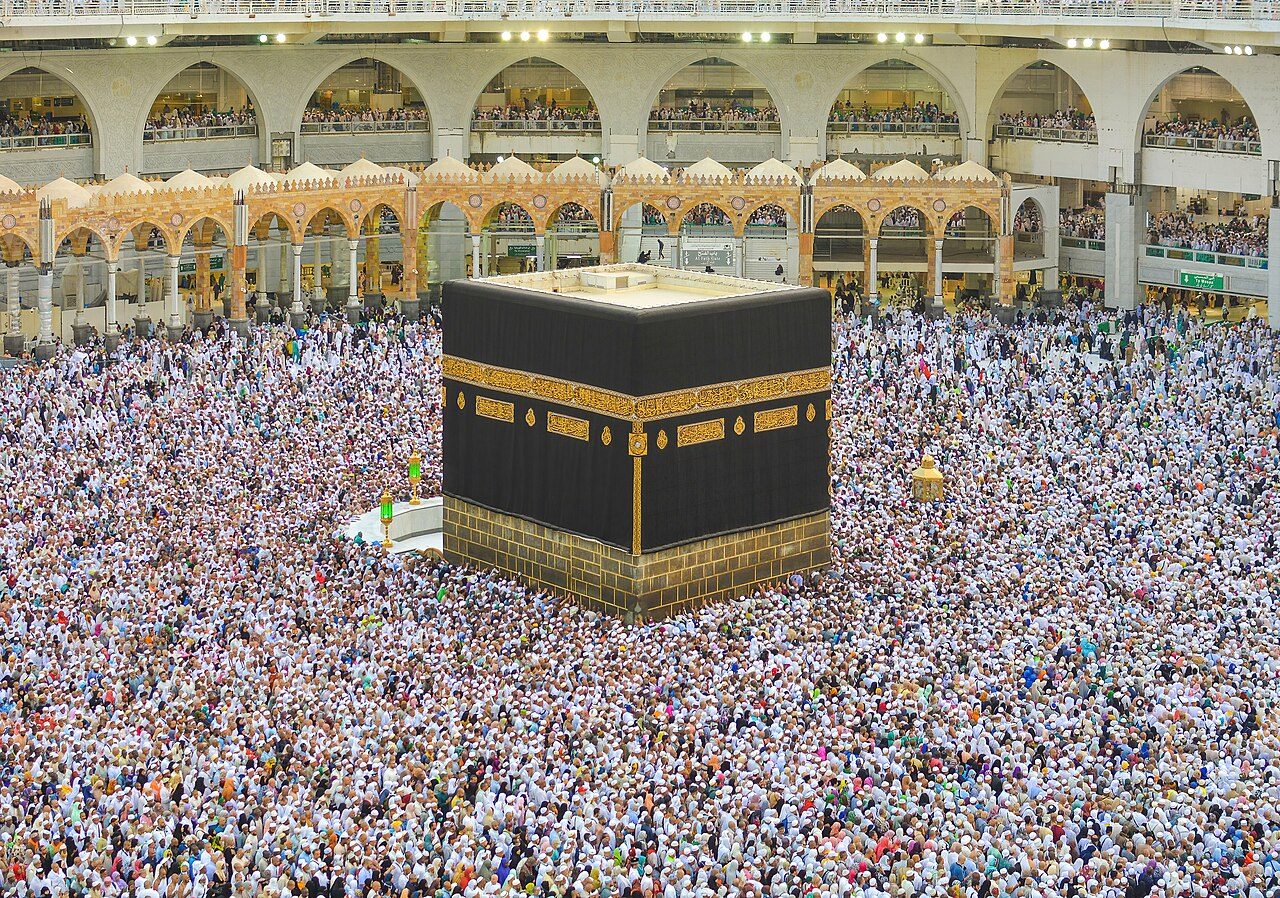 The Kaaba at Mecca during the Hajj